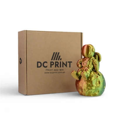 PLA Silk Multi-color Філамент DC Print 1.75 mm Червоний/Золотий/Зелений 1 кг