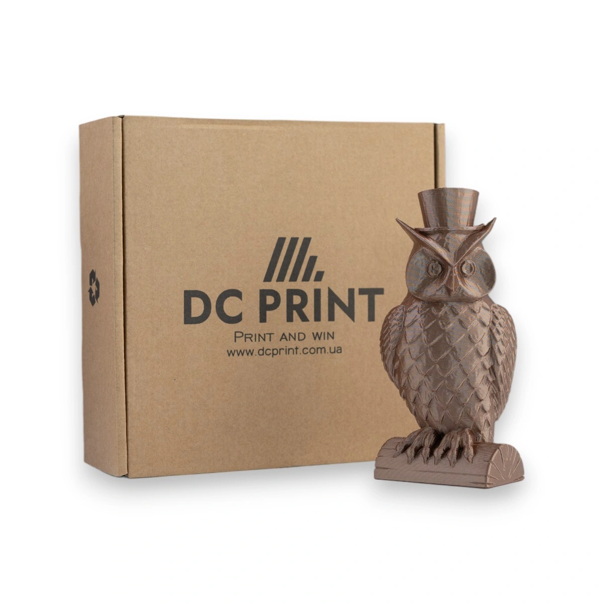 PETG металік Філамент DC Print 1.75 mm Мідний/Cooper 1 кг - Зображення 2