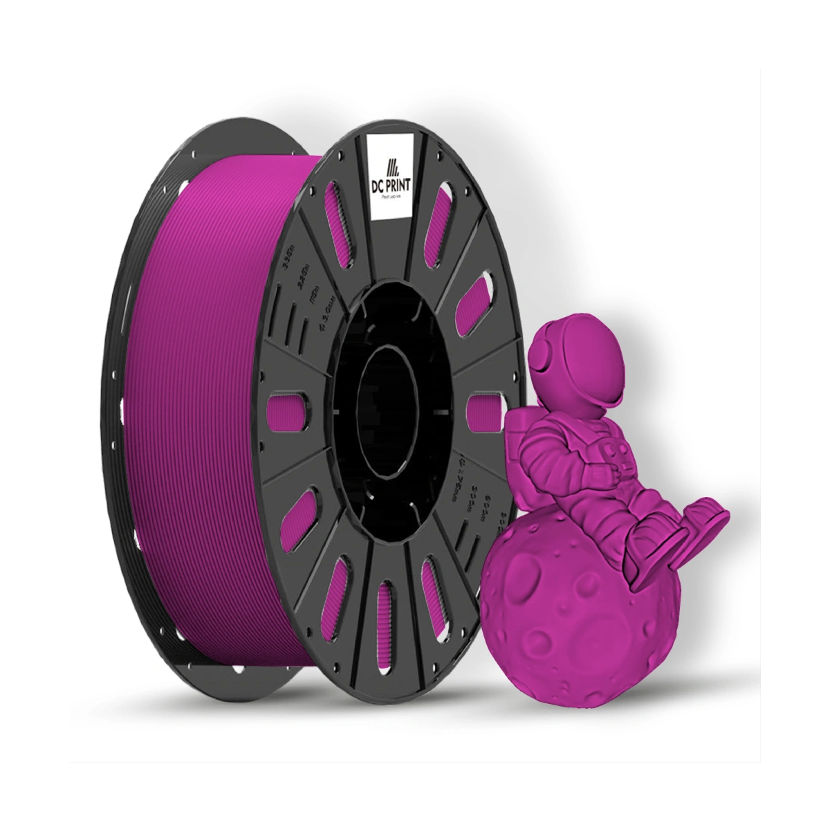 PLA Філамент DC Print 1.75 mm Рожевий/Magenta 1 кг