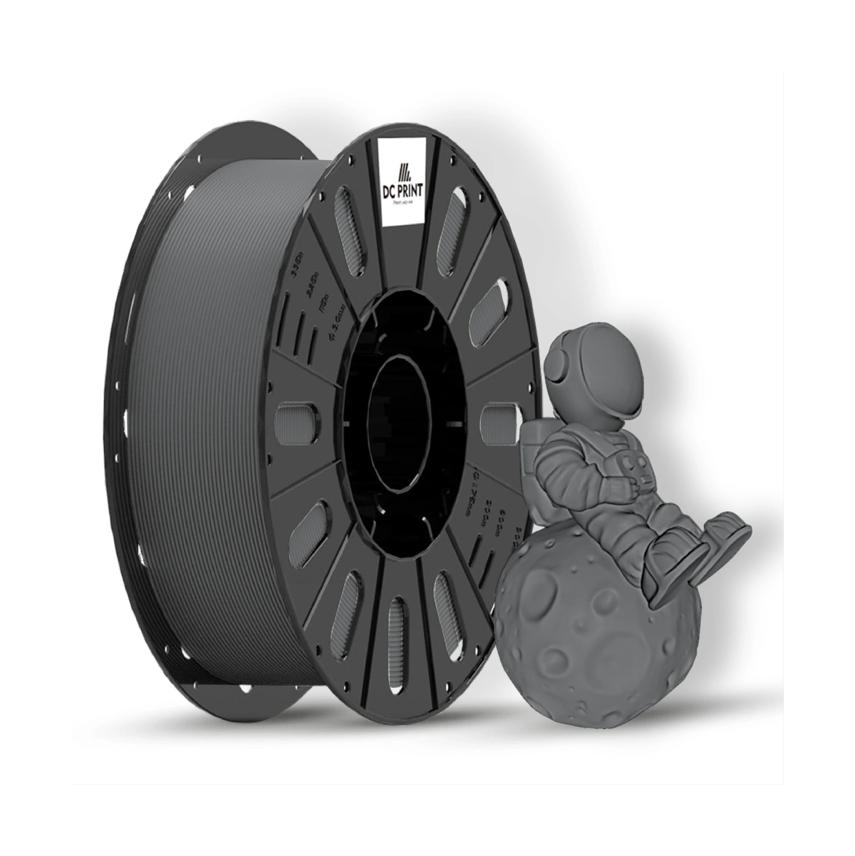 PLA Філамент DC Print 1.75 mm Срібний/Silver 1 кг