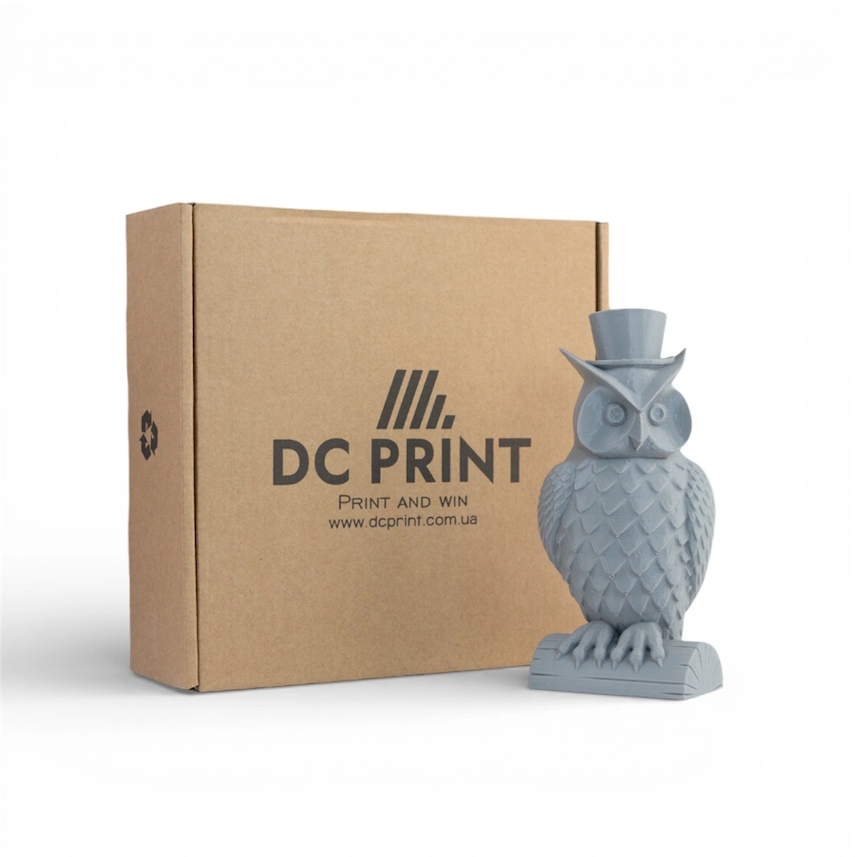 PLA Філамент DC Print 1.75 mm Сірий/Gray 1 кг - Зображення 2