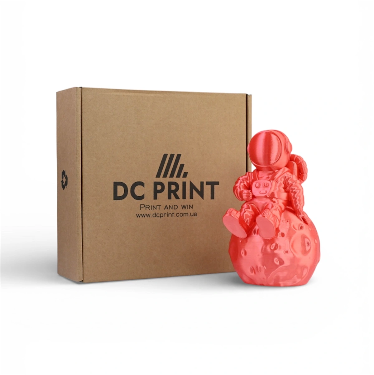 PLA Silk Філамент DC Print 1.75 mm Червоний/Red 1 кг