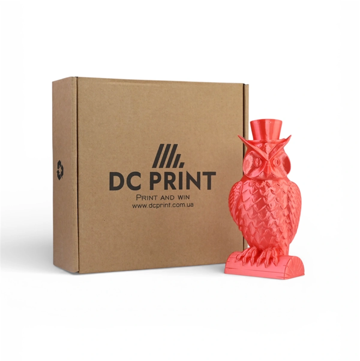 PLA Silk Філамент DC Print 1.75 mm Червоний/Red 1 кг - Зображення 2