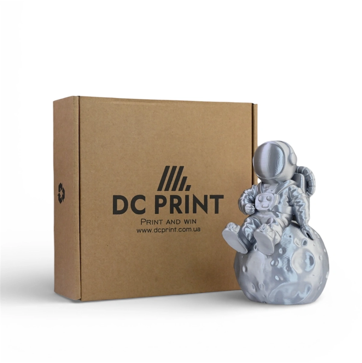 PLA Silk Філамент DC Print 1.75 mm Срібний/Silver 1 кг