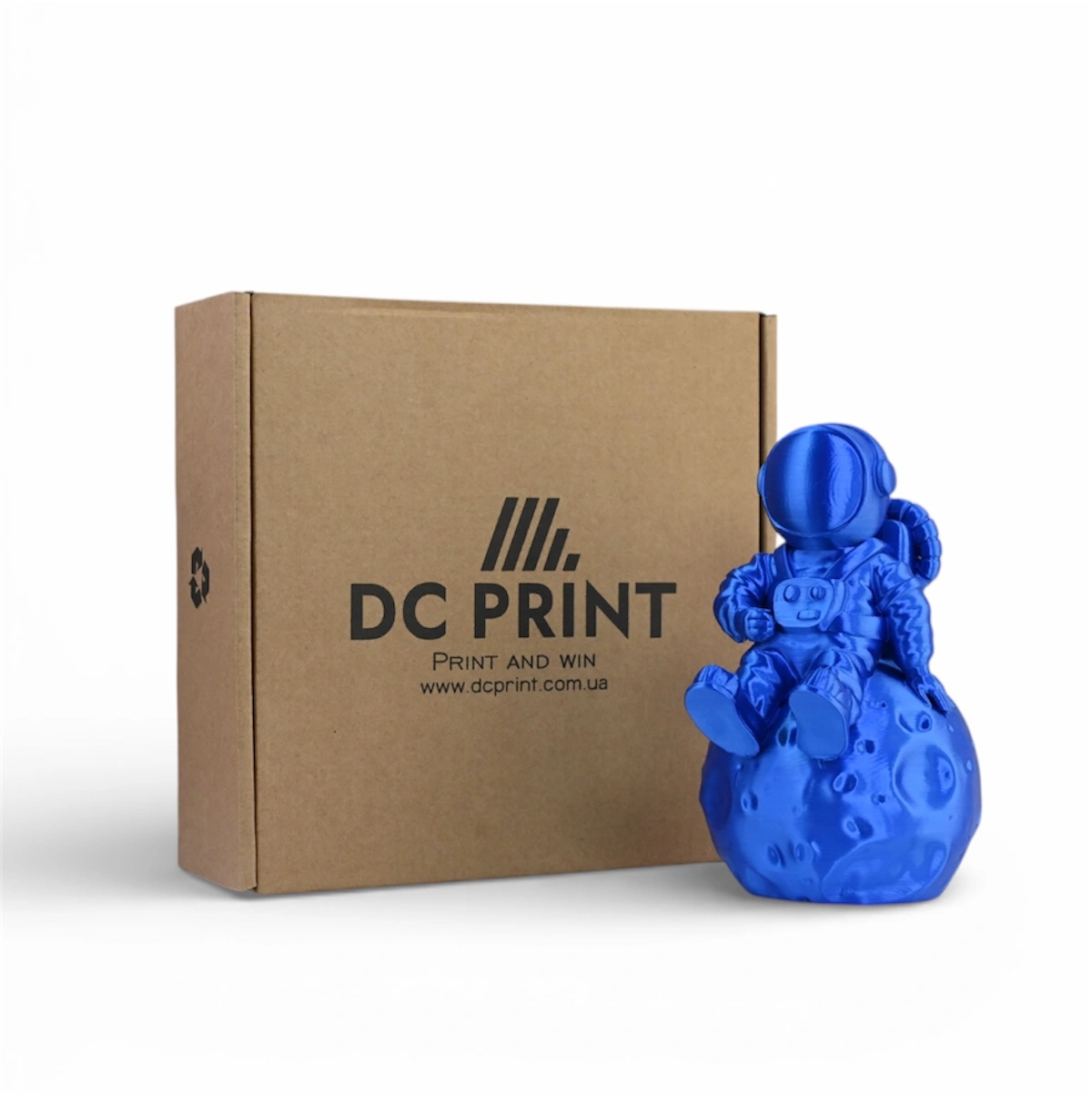 PLA Silk Філамент DC Print 1.75 mm Синій/Blue 1 кг